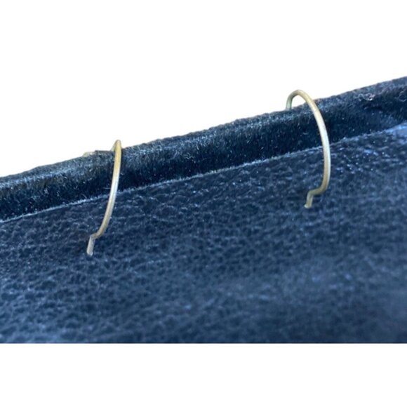 Owl Ceramic Earrings Artisan Handmade Pierced Silver Dangle - Picture 4 of 5